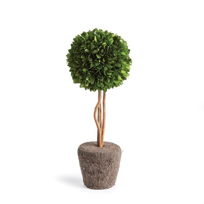 Plum & Post Boxwood Single Sphere Topiary Drop-In 16"