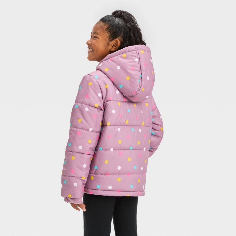 Girls' Abstract Puffer Jacket - Cat & Jack™, 2 of 8