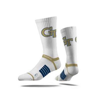 NCAA Georgia Tech Yellow Jackets Premium Knit Crew Socks - White