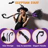 Joyfy Halloween Dress Up Party Favors 55'' Witch Broom Halloween Decor Wizard Witch Cosplay Prop Witch Flying Dancing Broomstick Costume Accessories - 3 of 4