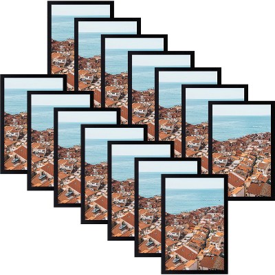 Golden State Art Black Poster MDF Picture Frame 0.71 Inch Thickness - Pack of 14