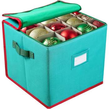 Blue Christmas Ornament Storage Box