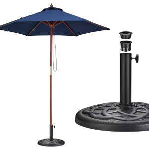 abba patio 9 ft market aluminum umbrella Amazon.com: Abba Patio 9FT Lyon Outdoor Patio Umbrella Outdoor Table  Umbrella with Push Button Tilt and Crank Market Umbrella 8 Sturdy Ribs UV  Protection Waterproof for Garden Deck Backyard Pool, Black &