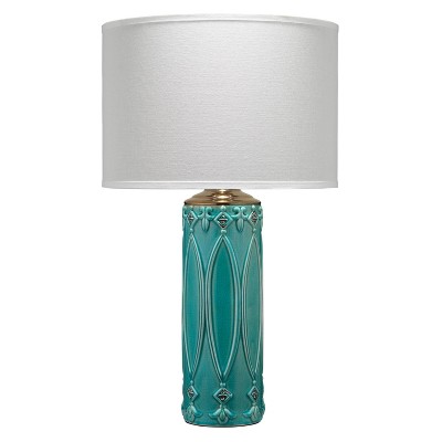 Teal blue sale table lamp