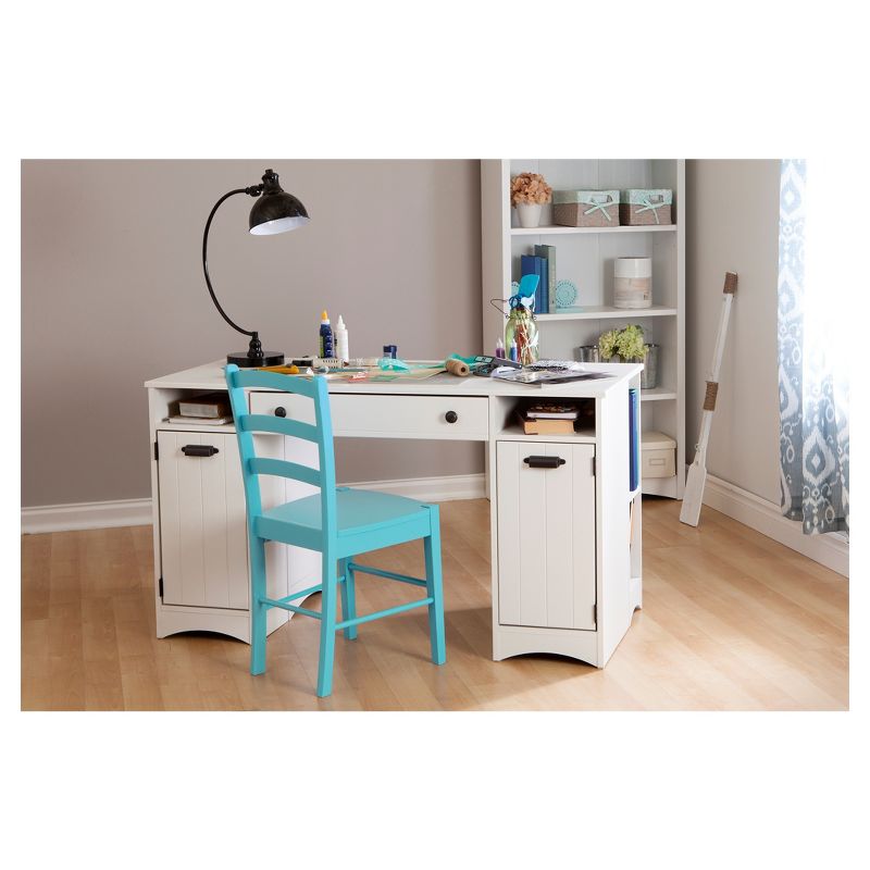 Artwork Craft Table with Storage White - South Shore, 3 of 9
