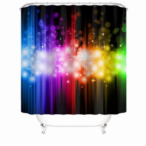Shiny Colors Shower Curtains for Bathroom Waterproof Fabric Bath Curtain Durable Soft Stylish Bathroom Decor 72x72 Inch - 1 of 1