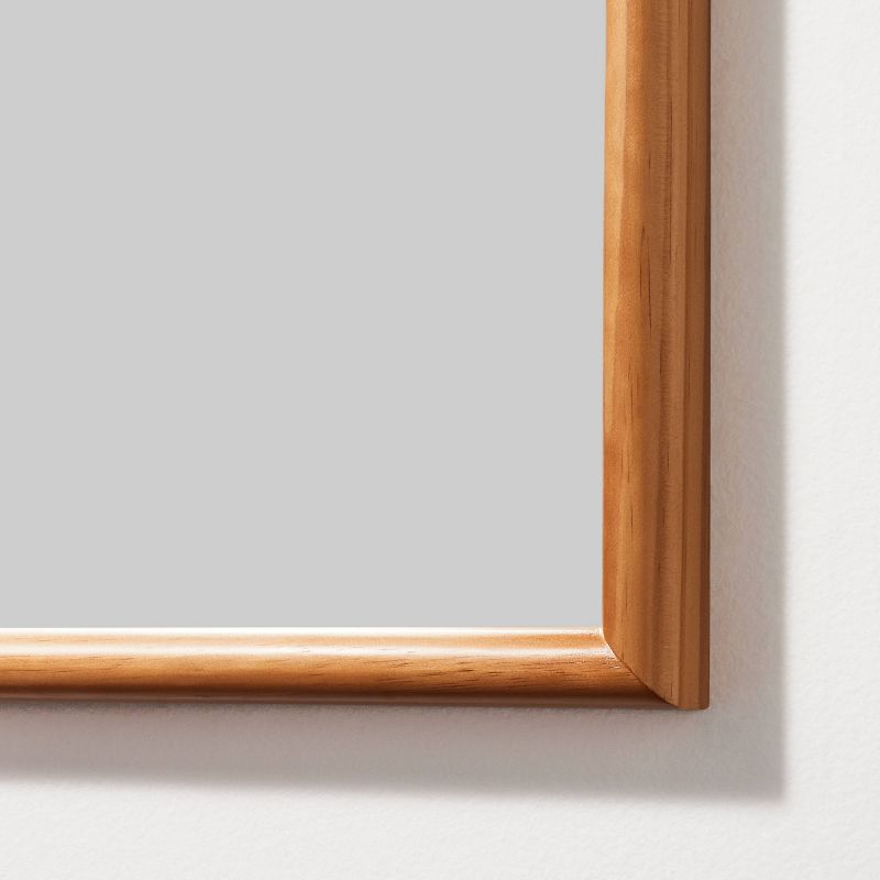  22" x 65" Wood Arched Decorative Floor Mirror Woodgrain - Threshold™ designed with Studio McGee, 4 of 6