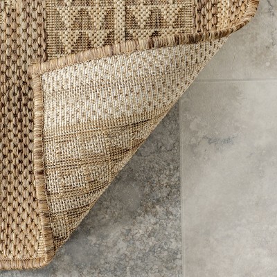 Ranya Modern Tribal 4' x 6' Light Brown Synthetic Area Rug