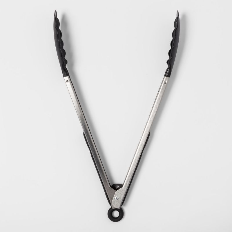 Stainless Steel Kitchen Tongs - Room Essentials™, 1 of 3