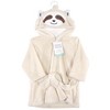 Hudson Baby Infant Unisex Plush Animal Face Bathrobe, Sloth, 0-9 Months - 2 of 2