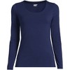 Lands' End Women's Long Sleeve Lightweight Jersey Scoop Neck T-Shirt - 2 of 2
