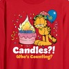 Men's - Garfield - Candles Who's Counting Long Sleeve Graphic T-Shirt - 2 of 3