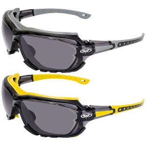 2 Pairs of Global Vision Eyewear Octane Safety Motorcycle Glasses - 1 of 4