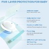 Baby Belly Navel Patches - Waterproof Cotton Pads for Baby Belly Button, 8×8cm (10 Ct.) - 2 of 4