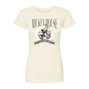 Women's - Disney - Mickey And Pals Crest Fitted Graphic T-Shirt - 1 of 3