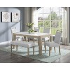 Sapphtopaz Dining Table Kitchen Table Rectangular Dining Table Dining Room Table for 6 with Sturdy Frame for Kitchen, Dining Room - 2 of 4