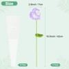 Unique Bargains Handmade Crochet Durable Colorful Artificial Flowers - 3 of 4