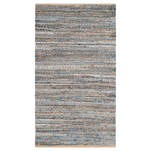 Archie Accent Rug - Natural/Blue (2