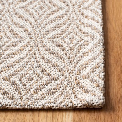 Augustine Boho-Mod Taupe & Cream Geometric Runner Rug - 2' x 8'