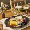 Ceramic Wavy Edge Serving Platter Brown - Hearth & Hand™ with Magnolia - 2 of 3