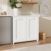 Famapy Smart Deodorizing Multi-Use Cabinet, Single/Double Trash Bin Cabinet,Timed Odor Removal,As Kitchen Island,Pet Food Holder,Laundry Hamper,No Bin - 4 of 4