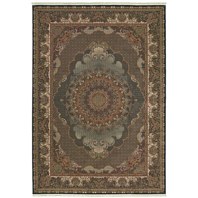 Oriental Weavers Masterpiece 5330B Blue/ Red Indoor Area Rug - 5'3" x 7'6"
