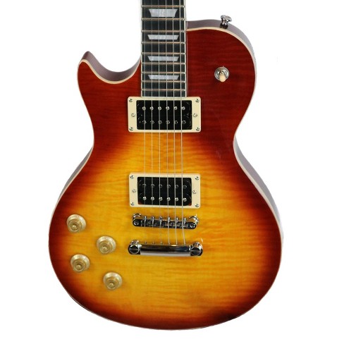 Sawtooth Heritage 60 Series Left-Handed Flame Maple Top Electric Guitar,  Vintage Cherry Sunburst