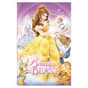 Trends International Disney Beauty And The Beast - Cover Framed Wall Poster Prints - 1 of 4