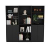 XIYUYEU 3 Piece Bookcase Set Storage Cabinet Bookshelf with 10/11/14 Shelves for Living Room and Bedroom - 2 of 4