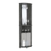 Okak Bathroom Storage Cabinet, Tall Cabinet Large Storage Cabinet with 2 Drawers and Open Shelves - 3 of 4