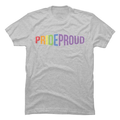 Adult Design By Humans Pride Proud Rainbow By RandomDudeArt T-Shirt