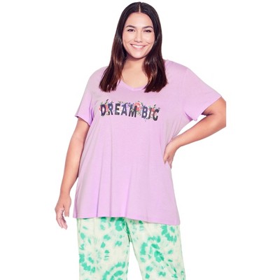 Avenue Women's Plus Size Dream Big Sleep Top