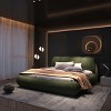 Luxury Upholstered Platform Bed with Padded Backrest, Beds Adjustable for Multiple Mattress Heights, Bed with Wood Frame-Baofuwish - 2 of 4