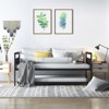 Infans Twin Metal Daybed with Trundle Lockable Wheels Heavy Duty Metal Slats Support - 4 of 4