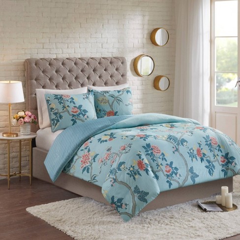 Aisley 3pc Reversible Printed Seersucker Duvet Cover Set Target