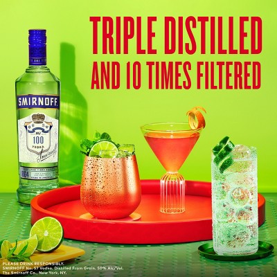 Smirnoff 100 Proof Vodka - 375ml Bottle