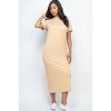 Slickblue Women's Casual Side Pocket Tee Dress, Short Sleeve Jersey Knit, Relaxed Fit, 12 Color Options, Size S-L - 2 of 4