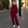 Dalix Butterfly Embroidery Sweatsuit Set Hoodie Jogger Soft Fleece Relaxed Fit Lounge Womens - 3 of 4
