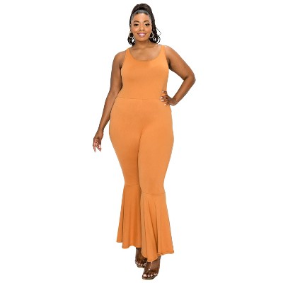 L I V D Women's Jalda Flared Leg Tank Jumpsuit
