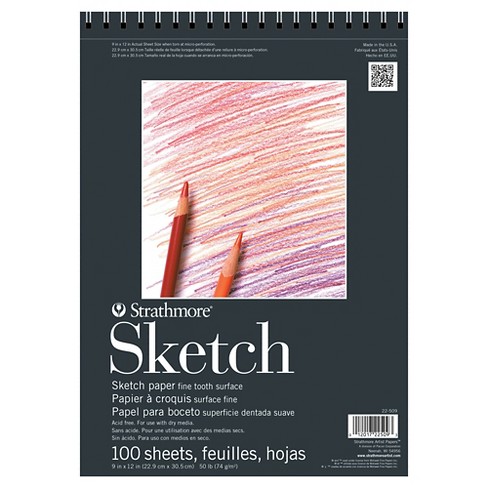 Strathmore® 9x12 Spiral Sketch Paper Pad - 100ct : Target