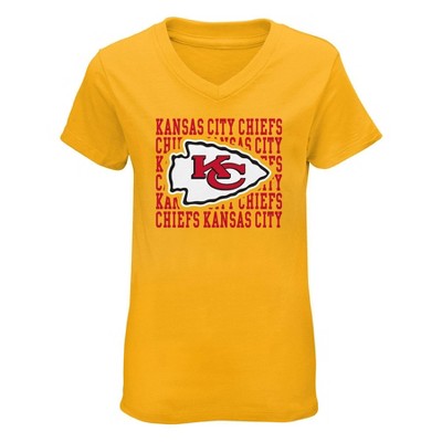 NFL Team Apparel Kansas City Chiefs V-Neck Twill Short Sleeve Youth Jersey