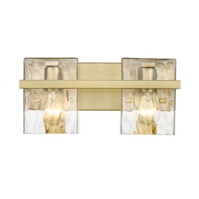 Bennington Modern Gold 2-Light Steel Vanity Fixture