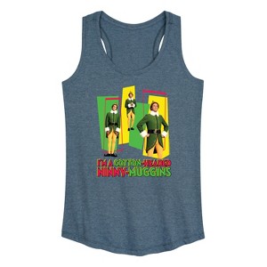 Women's - ELF - Christmas Cotton Headed Ninny Muggins Graphic Racerback Tank - 1 of 4