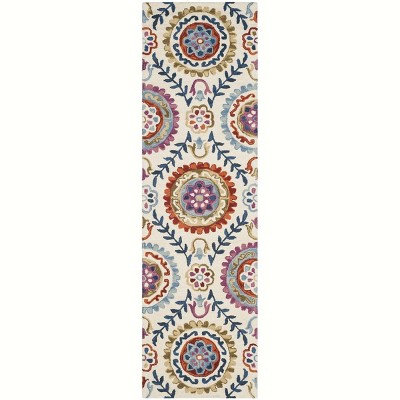 Suzani SZN374 Hand Hooked Indoor Indoor Rugs - Safavieh