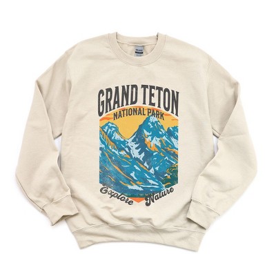 Simply Sage Market Women's Graphic Sweatshirt Grand Teton National Park Explore More