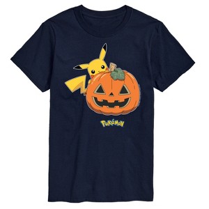 Men's - Pokémon - Pikachu Pumpkin Short Sleeve Graphic T-Shirt - 1 of 4
