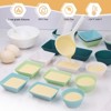Aoibox 24-Pack Reusable Silicone Muffin Cups & Bento Dividers, 3 Shapes for Baking & Lunch Box Organization, Microwave & Dishwasher Safe - 2 of 4