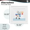 Stupell Industries Ice Skating Bunny with Star Framed Print Under Glass Art - 4 of 4