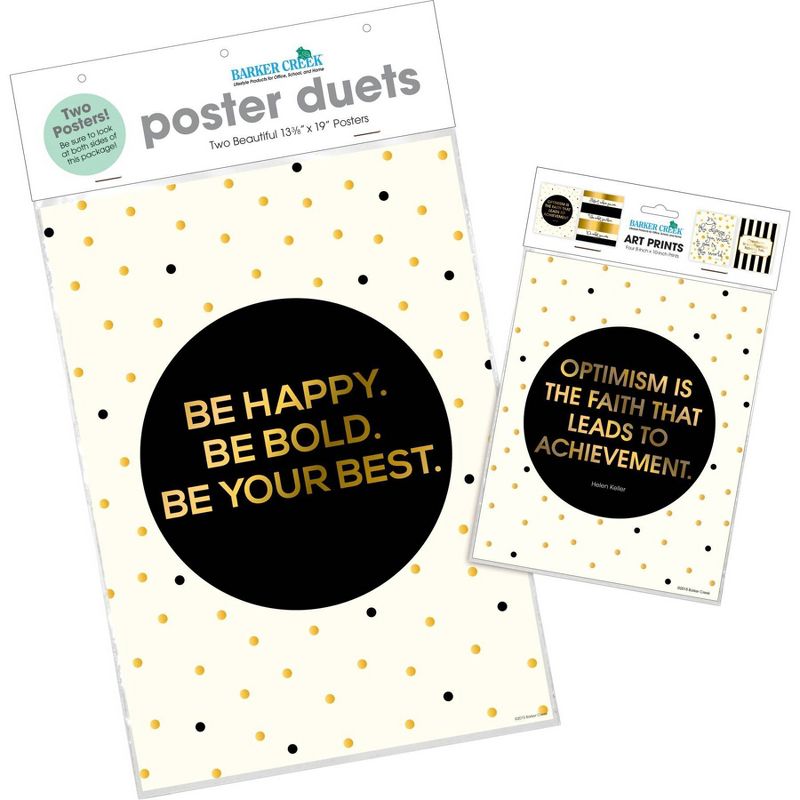 Set of 6 Be Happy Be Bold Motivational Art Prints &#38; Posters - Barker Creek, 4 of 5