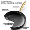 Zazy Nonstick Frying Pan – 10 Inch Cast Iron Skillet Ergonomic Handle, Even Heat Conduction, Dishwasher Safe, Induction&Oven Compatible,Free-PFOA - 3 of 4